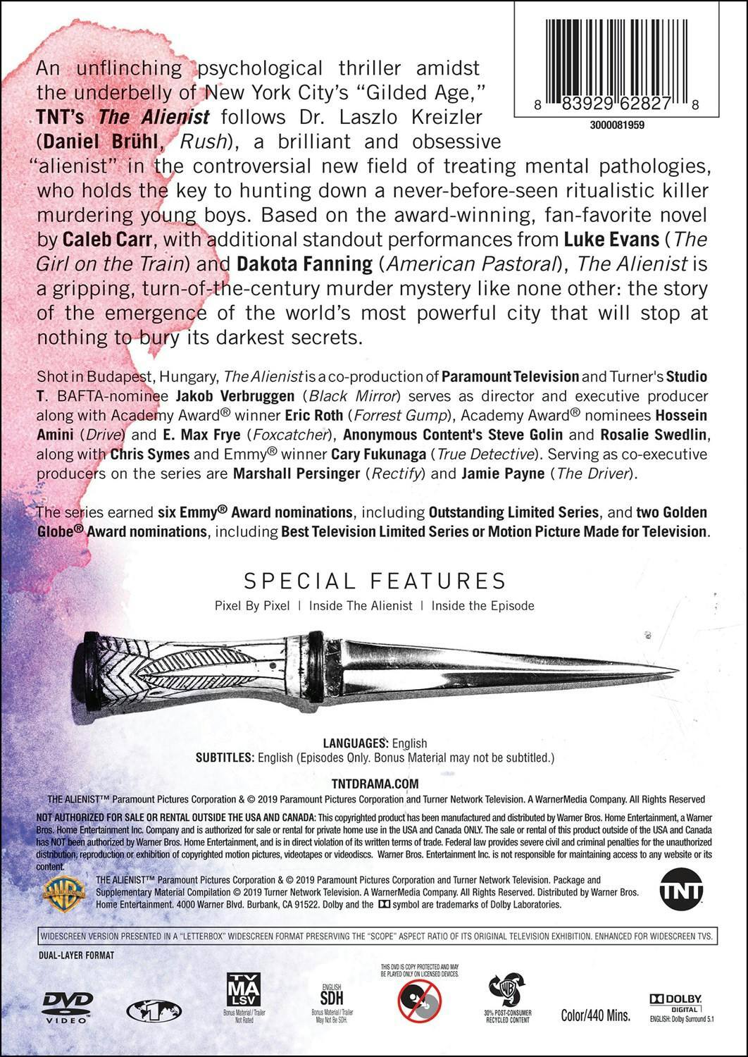 Back. The Alienist   - DVD.