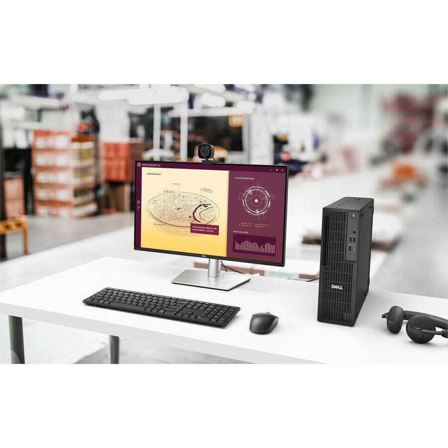 Alt View 5. Dell - Dell Pro QCS1255 Desktop Computer - AMD Ryzen 5 8500G - 8 GB - 256 GB SSD - Slim PC - Standard Black - AMD Chip - Black.