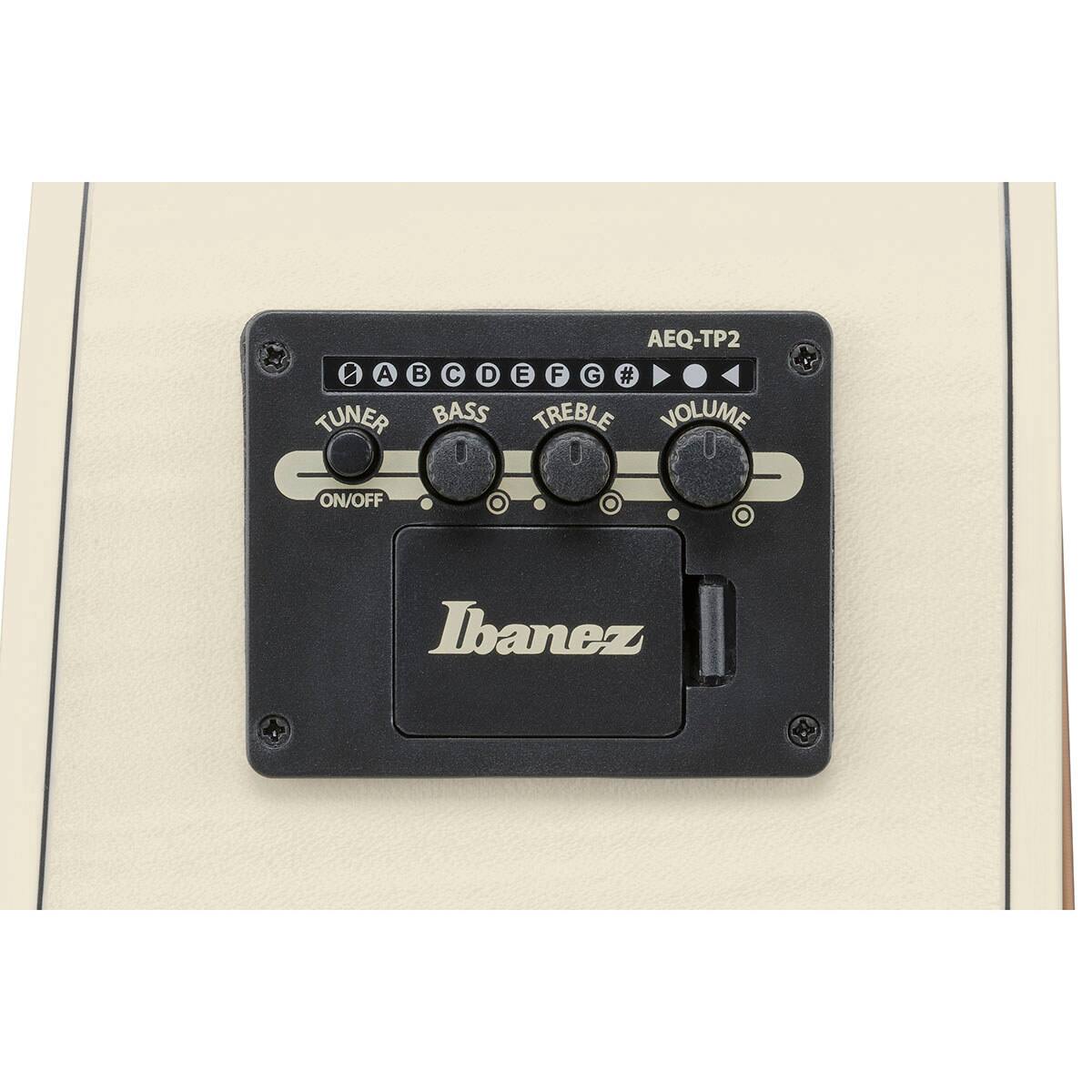 AEQ-TP2 1 A B C D E F G TUNER BASS TREBLE VOLUME ON/OFF Ibanez