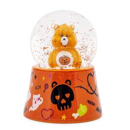 Care Bears - Trick-Or-Sweet Bear Mini Light-Up Snow Globe | 3 Inches Tall - Orange