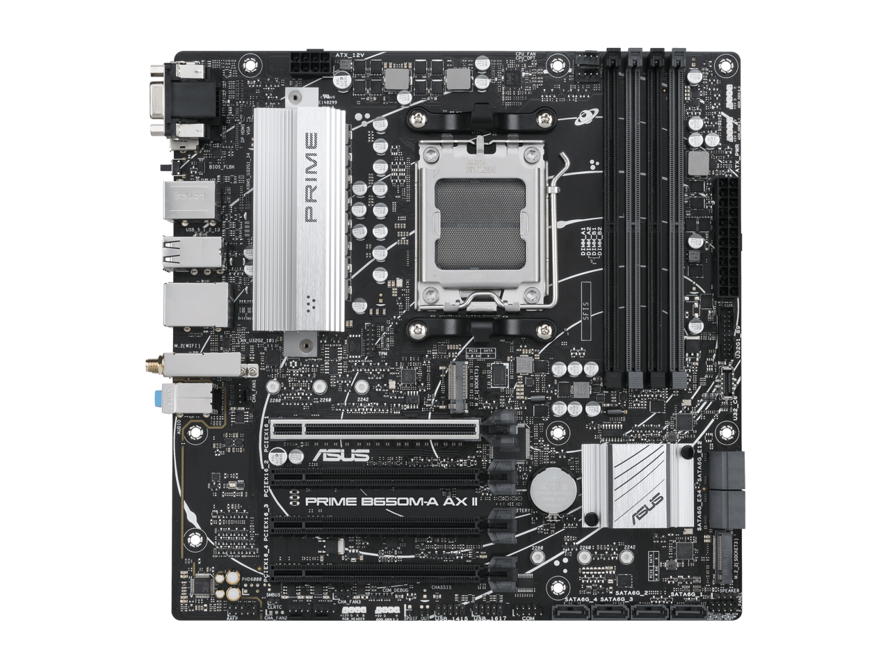 ASUS - Prime Gaming Desktop Motherboard - AMD B650 Chipset - Socket AM5 - Micro ATX (primeb650m-aaxii)