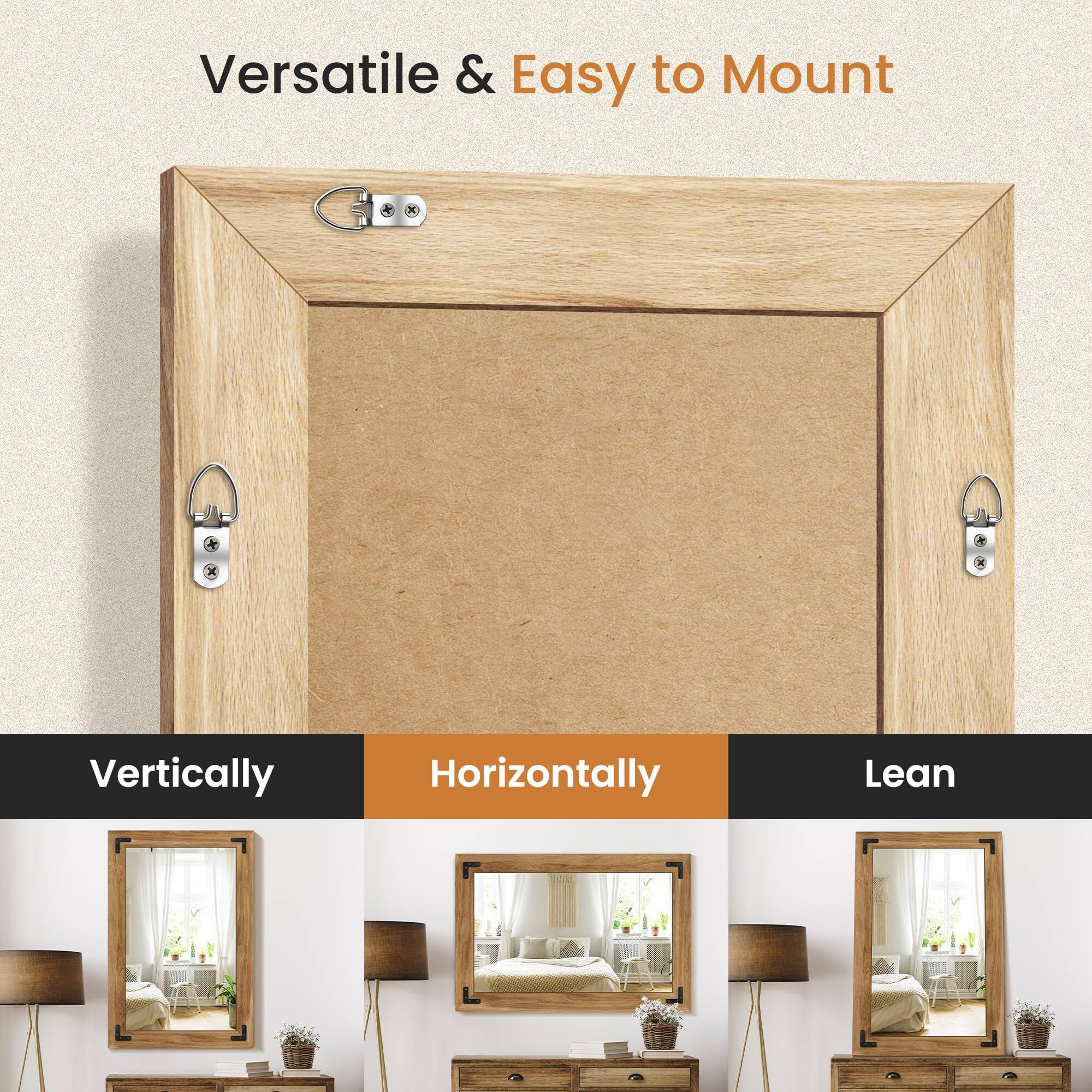 Versatile & Easy to Mount

Vertically

Horizontally

Lean