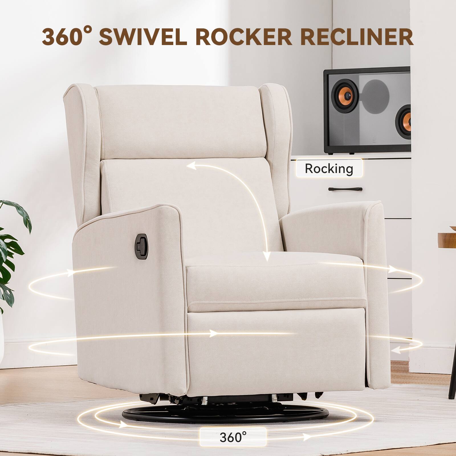 360 SWIVEL ROCKER RECLINER, Rocking, 360