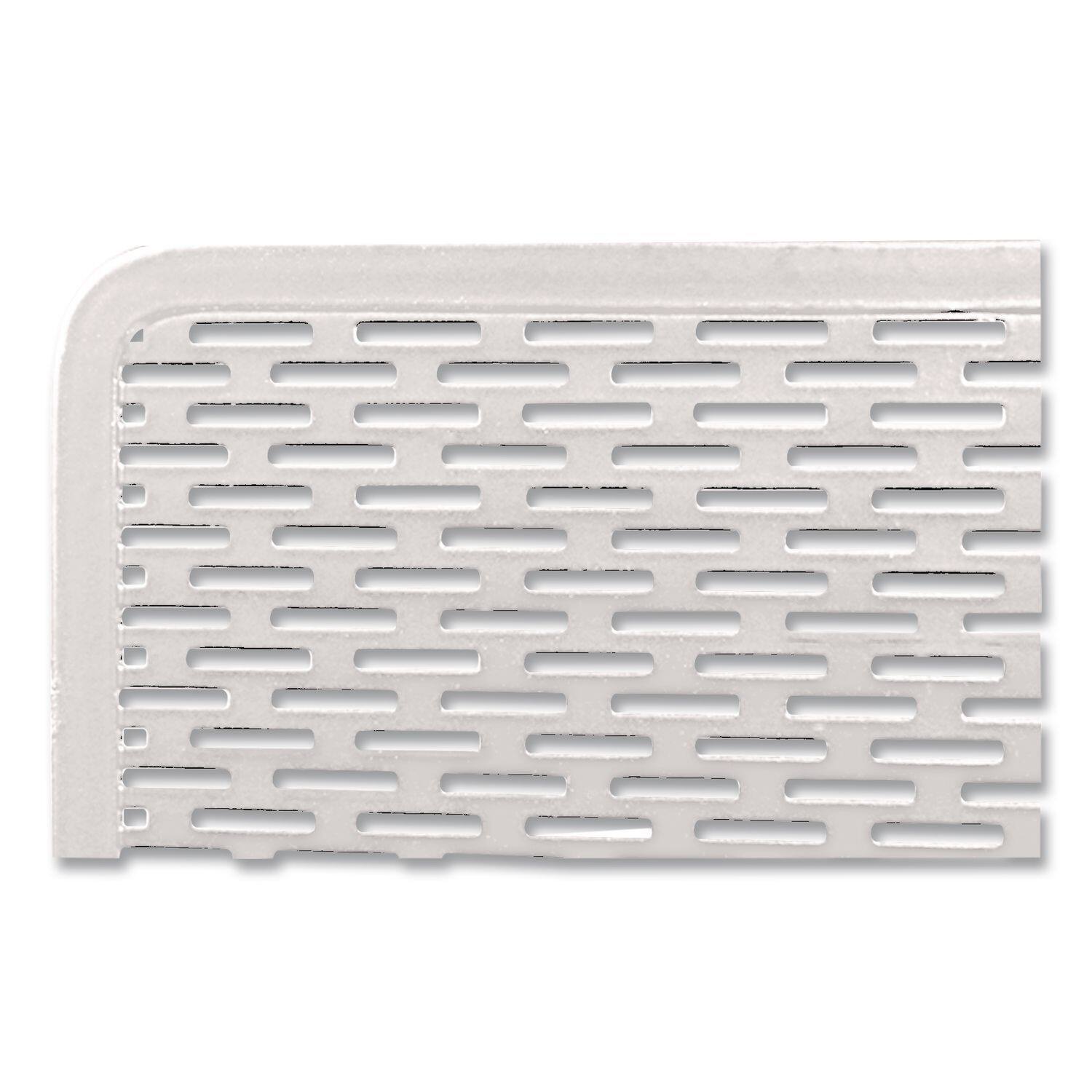 Back. Artistic - Artistic Urban Collection Punched Metal Business Card Holder, Holds 50 2 X 3.5 Cards, Perforated Steel, White.