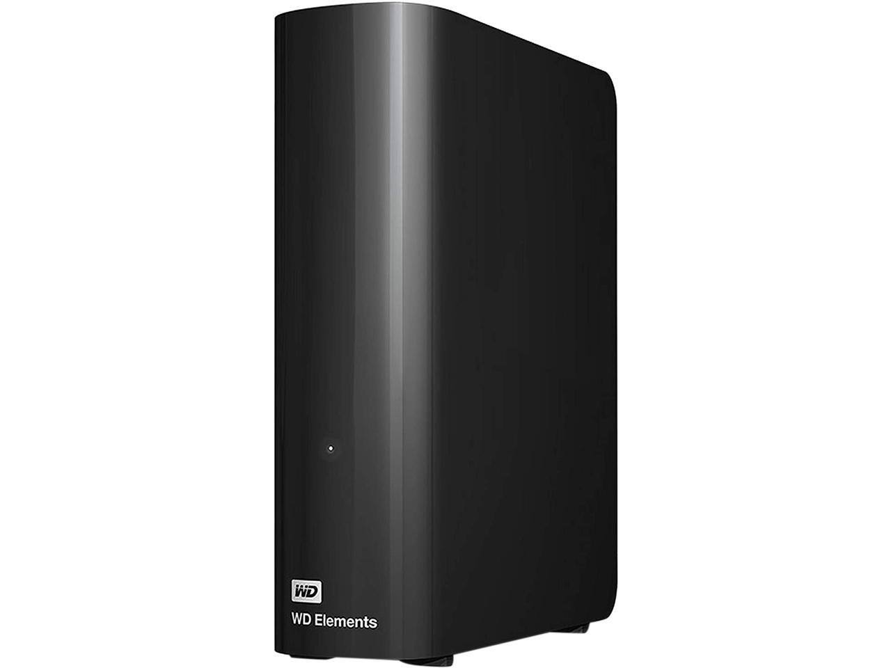 Western Digital - WD Elements 16TB USB 3.0 Desktop External Hard Drive WDBWLG0160HBK-NESN - Black