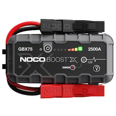 NOCO - Boost X GBX75: 2500A UltraSafe Jump Starter 12V Portable Lithium Battery Booster Pack 8.5L Gas & 6.5L Diesel NOCO - Boost X GBX75: 2500A UltraSafe Jump Starter 12V Portable Lithium Battery Booster Pack 8.5L Gas & 6.5L Diesel