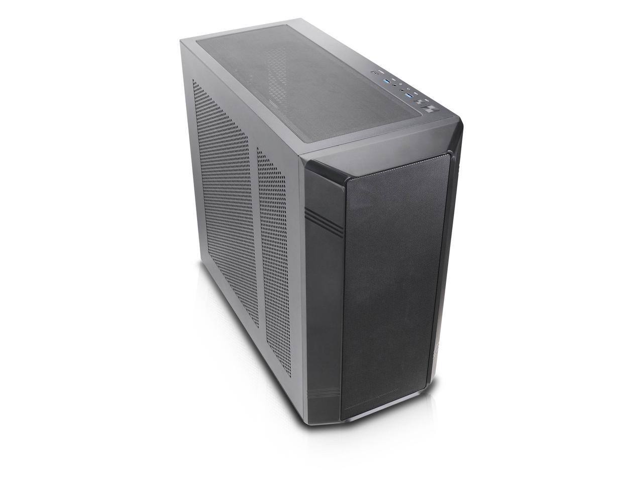 Alt View 1. Rosewill - Rosewill Helium NAS Case, Mesh Panel, 4x 140mm Fan, Black - Black.