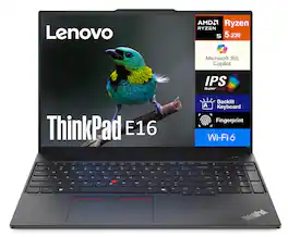 Lenovo - Refurbished Excellent - ThinkPad E16 Laptop 16.0 WUXGA Display (Ryzen 5 230, 16GB, 512GB SSD, AMD Radeon, Win 11 Pro) - Black