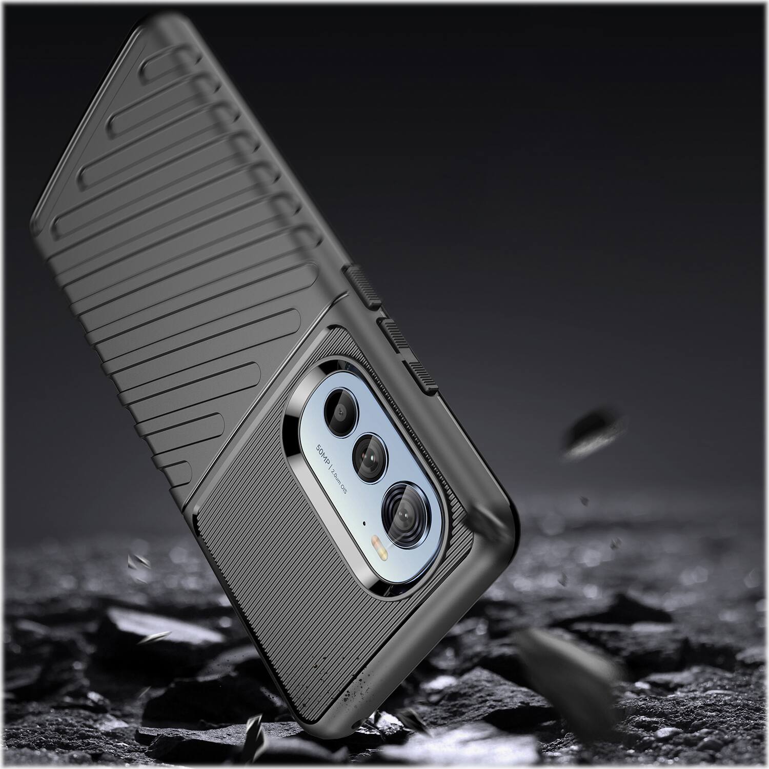 Alt View 15. SaharaCase - Black Series Case for Motorola Edge (2022) - Black.