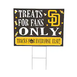Evergreen Enterprises - San Diego Padres 18" x 24" Halloween Treats Outdoor Yard Sign - Multicolor