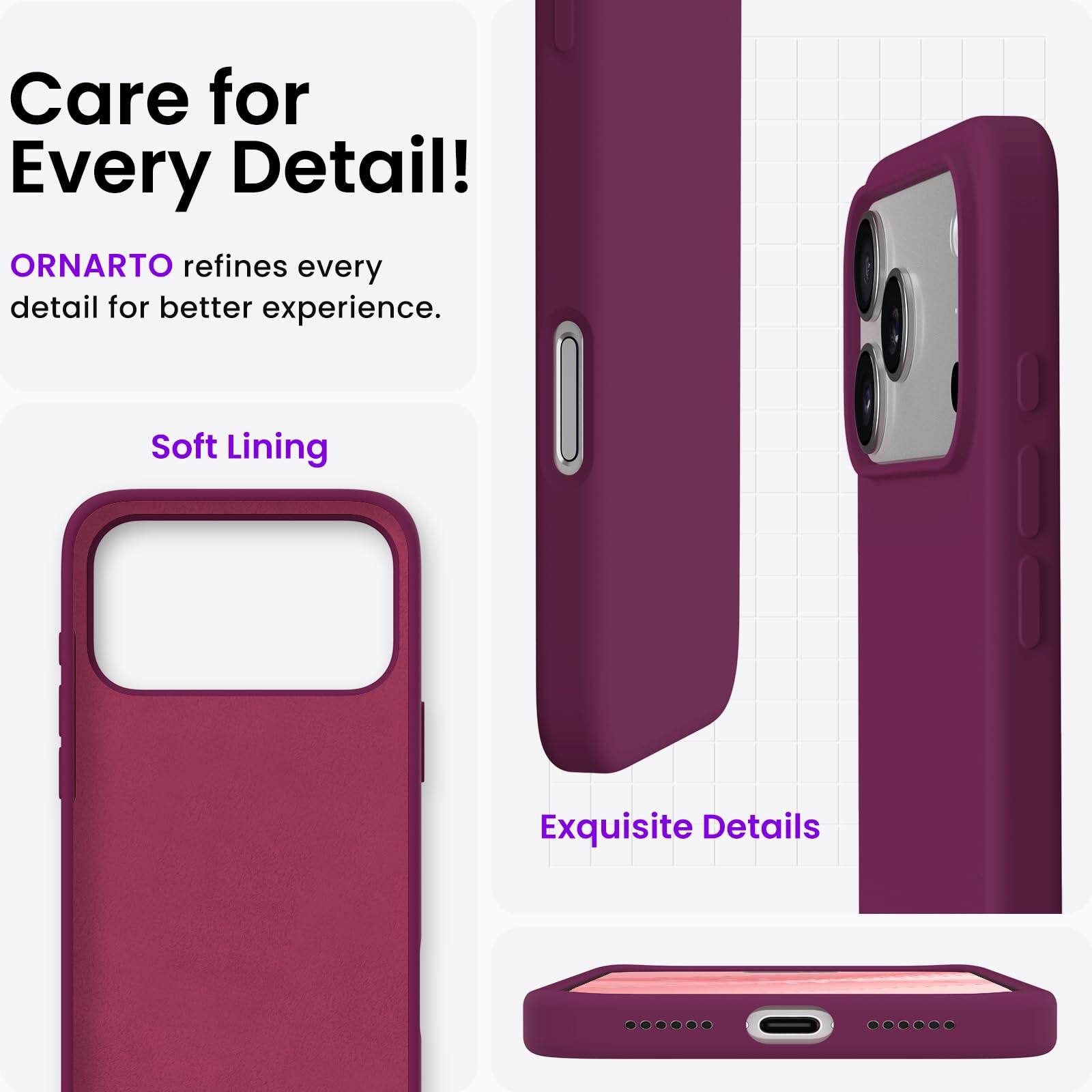 Care for Every Detail!  
ORNARTO refines every detail for better experience.  
Soft Lining  
Exquisite Details