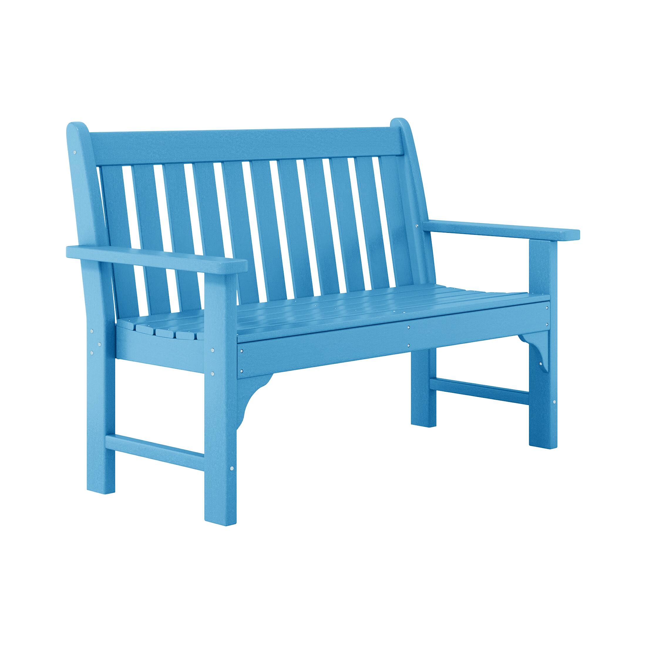 Left. WestinTrends - WestinTrends Malibu 5-Piece HDPE Outdoor Patio Furniture Couch and Rocking Chair Set - Pacific Blue.