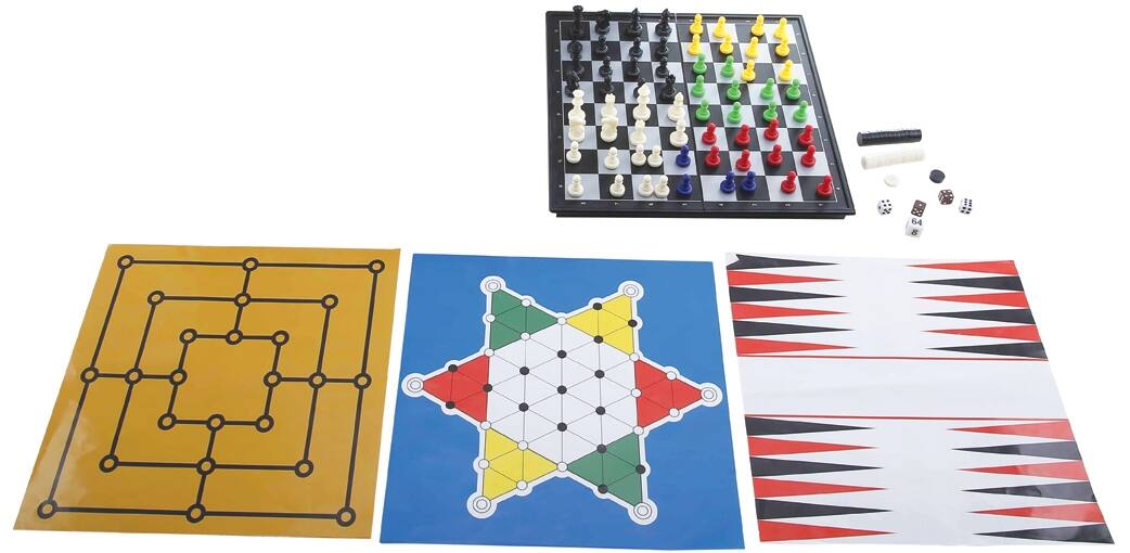 Alt View 3. Lexibook - Magnetic Board Games – Set of 8 Games in 1. for 2 to 6 Players.