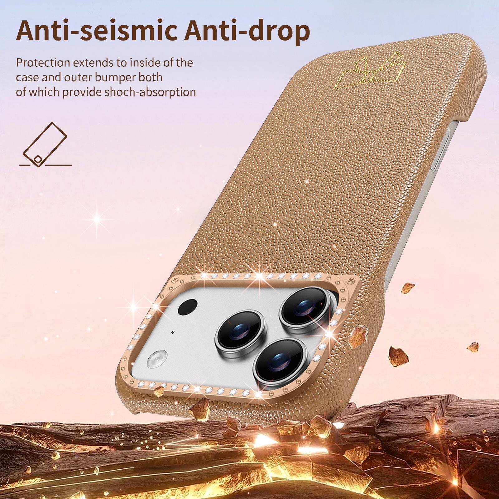 Anti-seismic Anti-drop Protection extends to inside of the case and outer bumper both of which provide shock-absorption