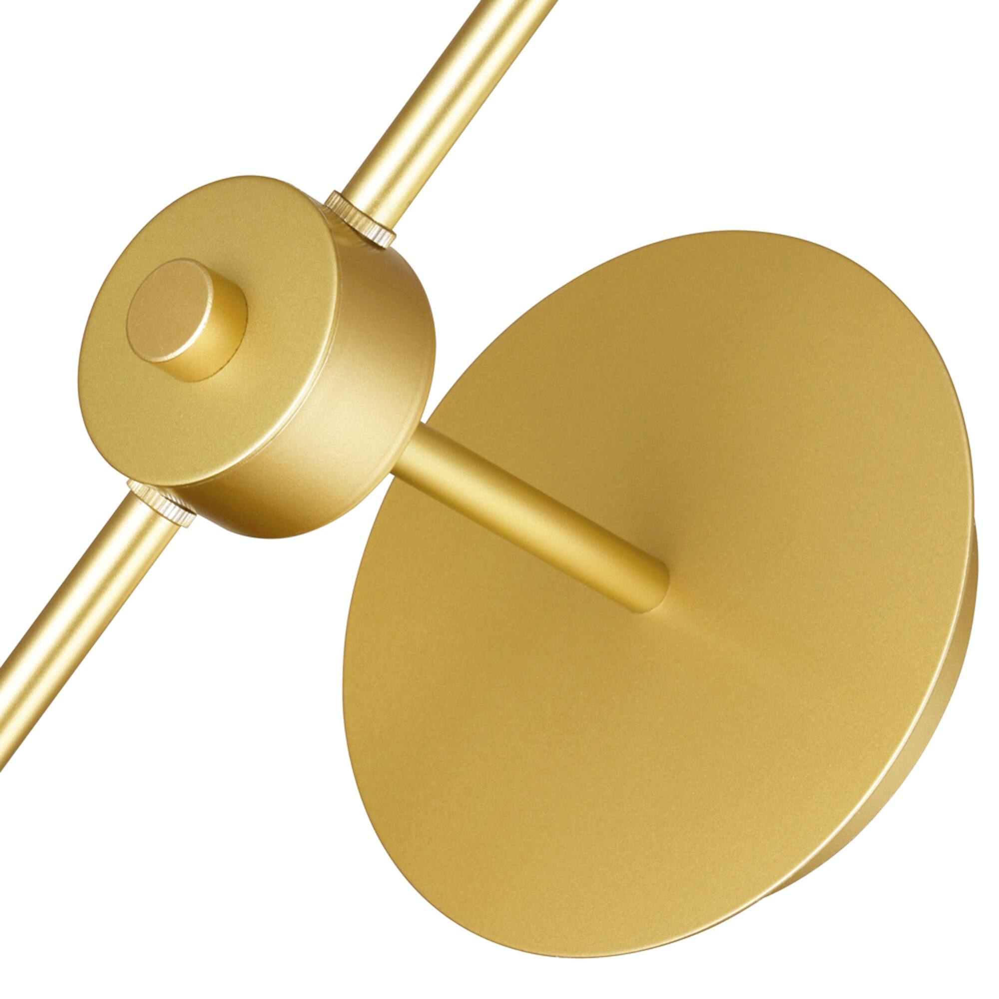 Left. CWI Lighting - Da Vinci 1 Light Wall Light With Brass Finish - Medallion Gold.