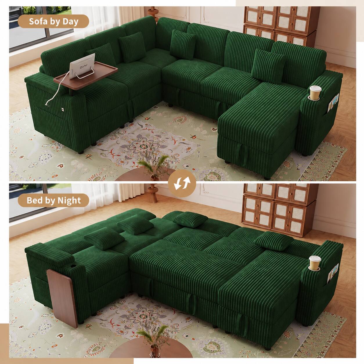 Sofa by Day  
A Bed by Night  
AONCO