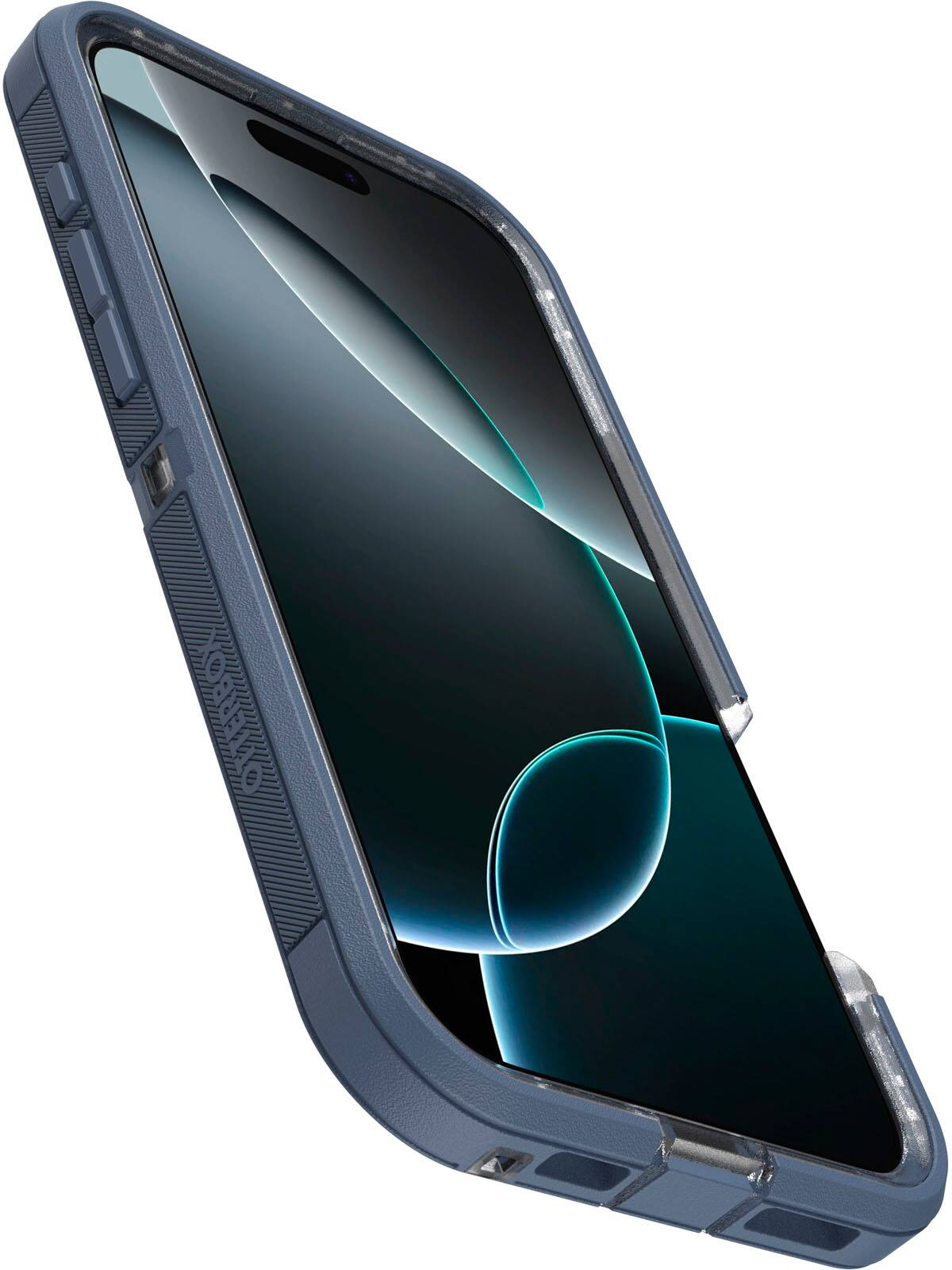 Left. OtterBox - Defender Series Pro XT Hard Shell for MagSafe for Apple iPhone 16 Pro Max - Mountain Storm.