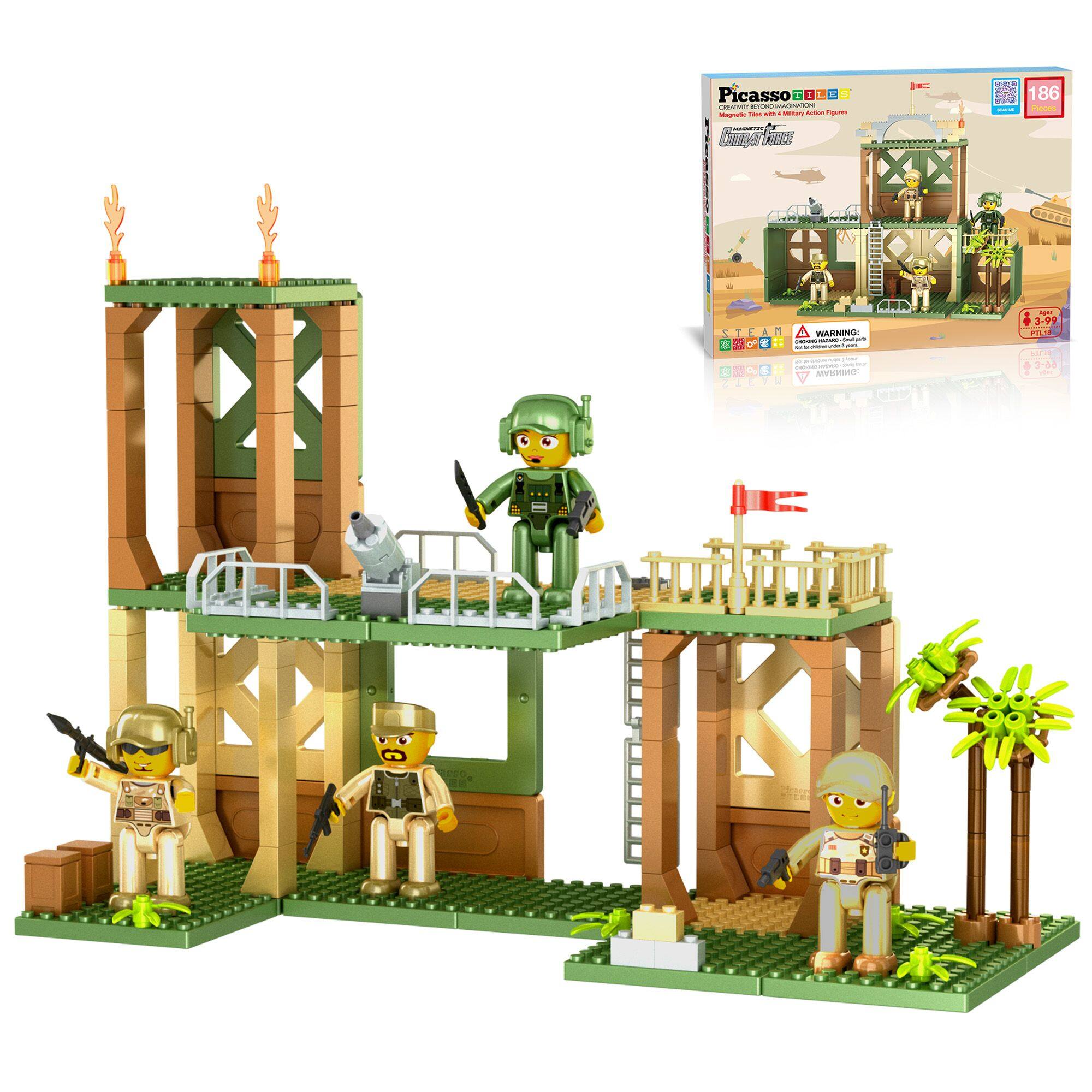 Picasso Creative Brick Military Action Figures  
186  
STEAM  
WARNING:  
3-99  
Pirate Tree House