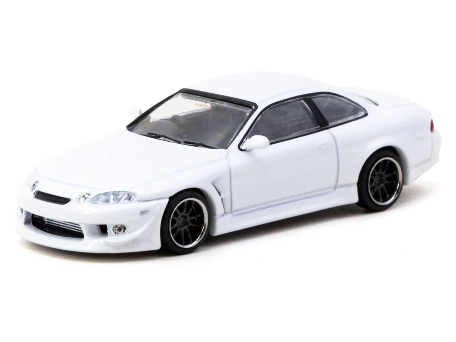 Alt View 1. Tarmac Works - Toyota VERTEX Soarer JZZ30 RHD (Right Hand Drive) White Metallic "Global64" 1/64 Diecast Model Car by Tarmac Works.