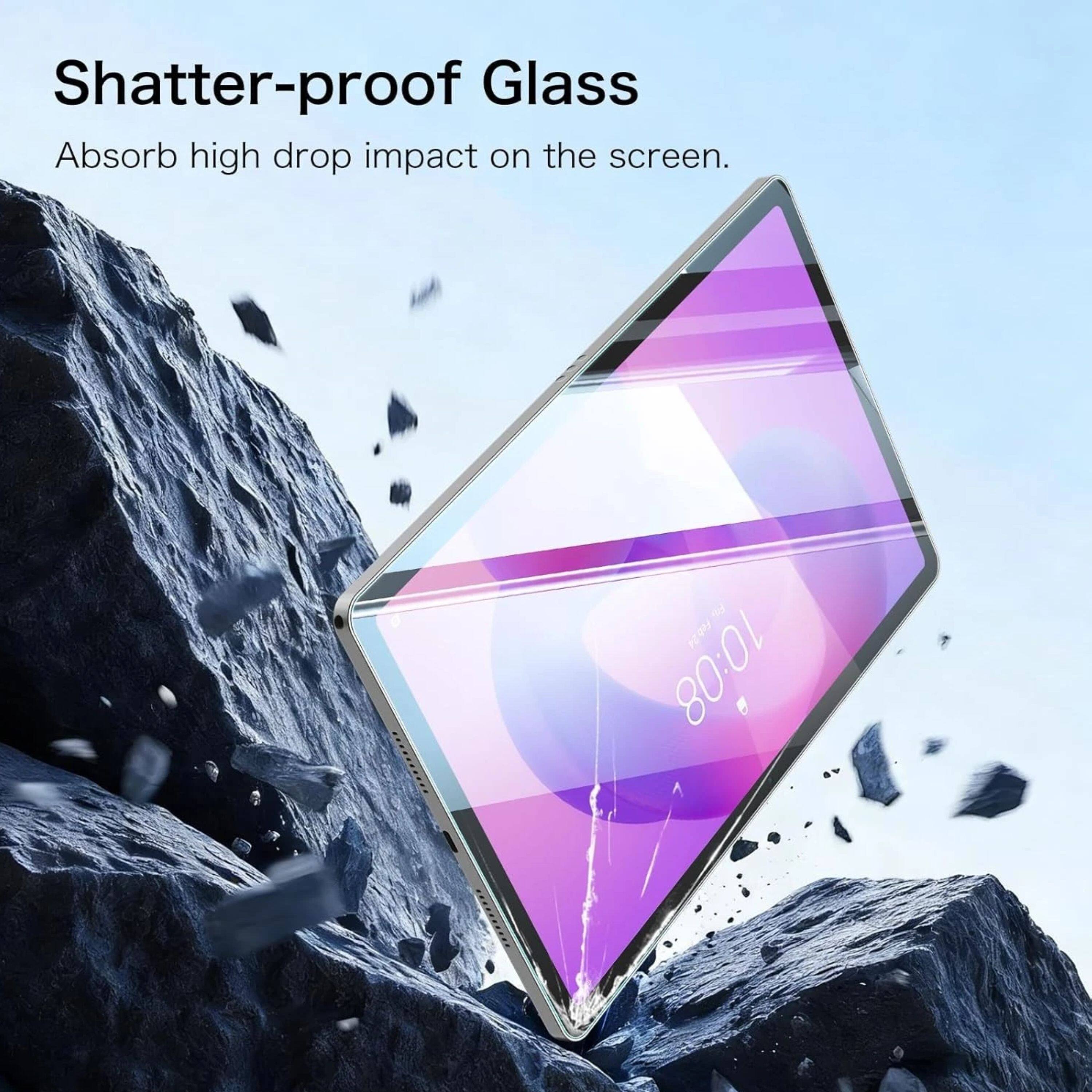 Shatter-proof Glass Absorb high drop impact on the screen.