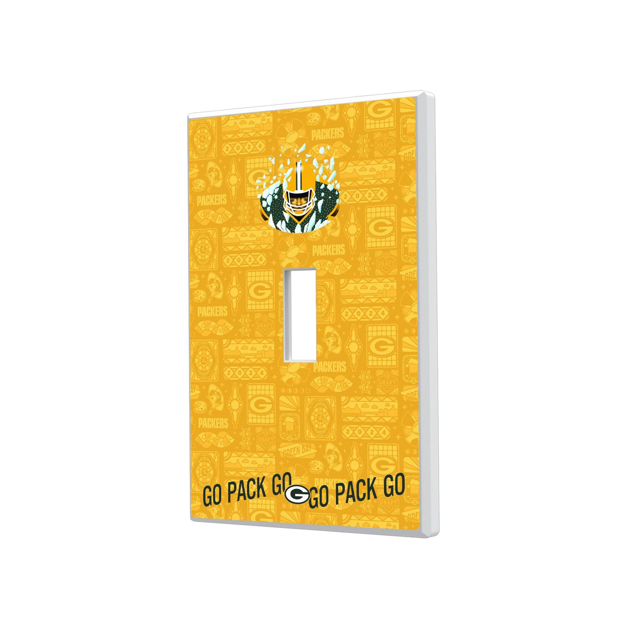 Keyscaper - Green Bay Packers 2024 Illustrated Limited Edition Single Toggle Light Switch Plate - White price history on PriceWatchPro