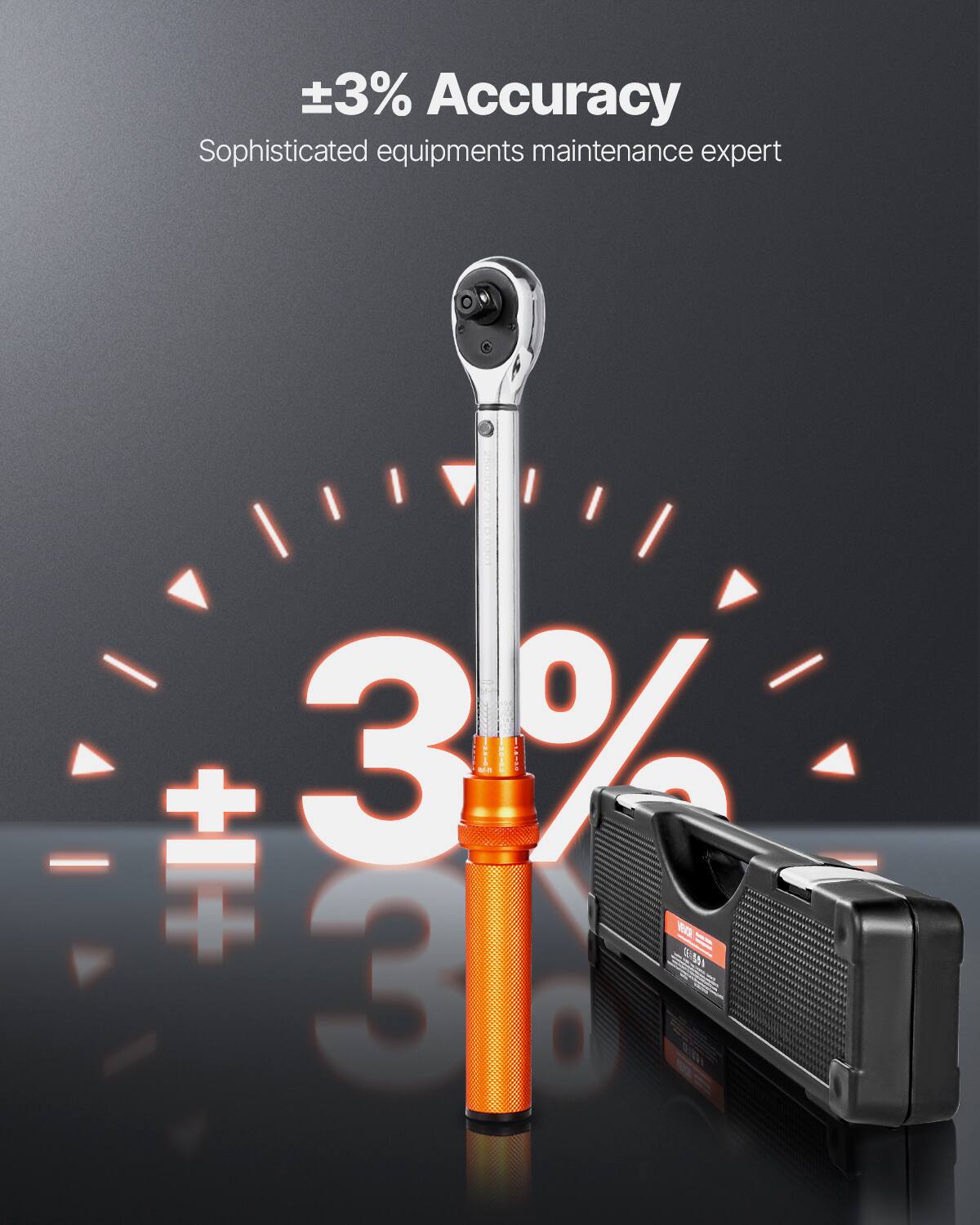 ±3% Accuracy  
Sophisticated equipment maintenance expert