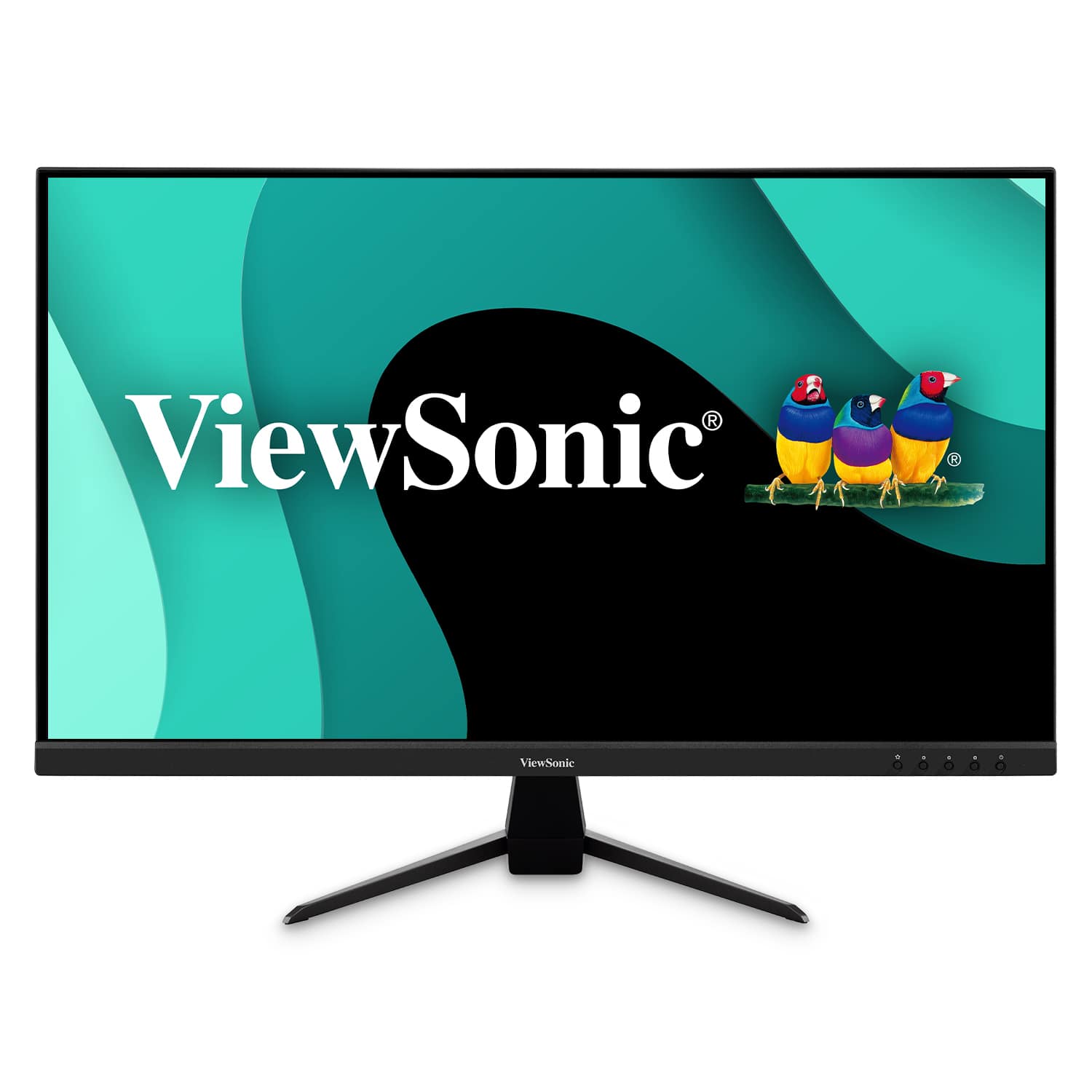 Front. ViewSonic - VX3267U-2K 32" IPS LCD QHD Monitor with HDR (HDMI, Display Port) - Black.