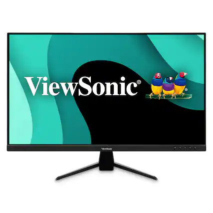 Front. ViewSonic - VX3267U-2K 32" IPS LCD QHD Monitor with HDR (HDMI, Display Port) - Black.