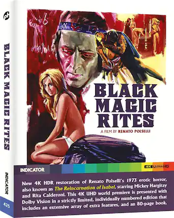 Front. Black Magic Rites (aka The Reincarnation of Isabel) - 4K Blu-Ray.