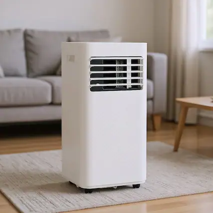 Front. Resenkos - Air Conditioner, Cooler,4-in-1 8000 BTU Air Conditioner with Cool Fan Dehumidifier and Sleep Mode-White - White.