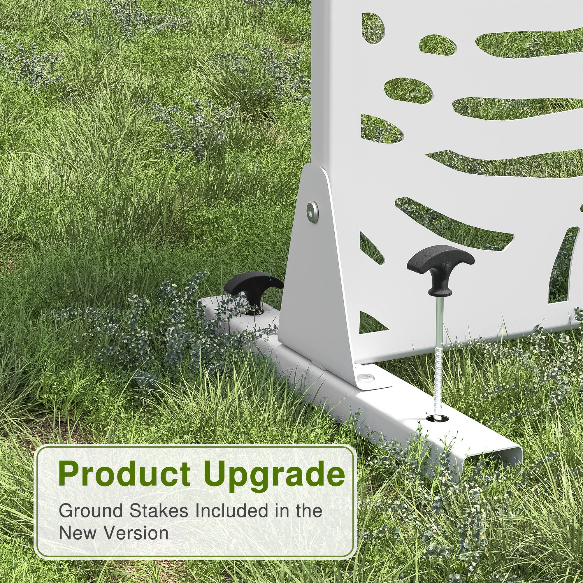 Product Upgrade  
Ground Stakes Included in the New Version