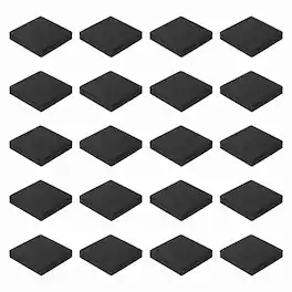 Unique Bargains - Single Sided Speaker Isolation Pads 80x80x15mm Square EVA Acoustic Foam Anti-Vibration Feet for Speaker Subwoofer, 32pcs - Black