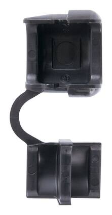 Jandorf - 0.81 in. L Cord Protector 2 pk, Model No. 61417 - Black