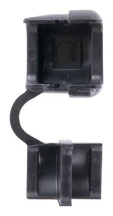 Front. Jandorf - Jandorf 0.81 in. L Cord Protector 2 pk, Model No. 61417 - Black.