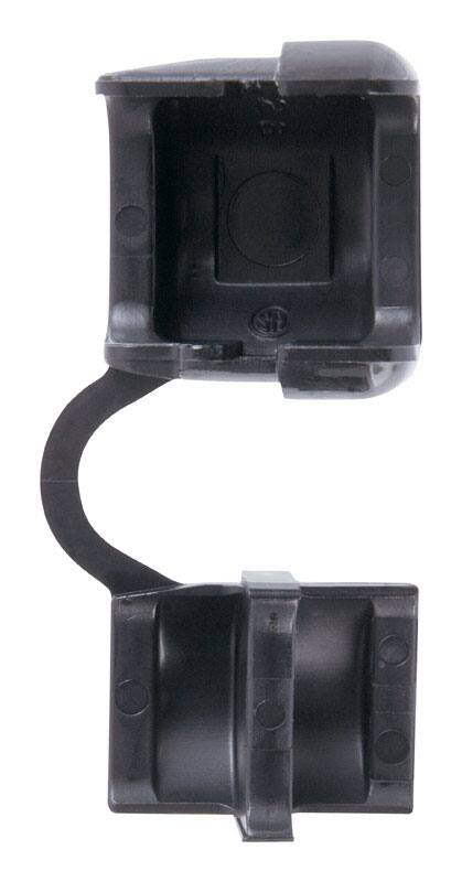 Front. Jandorf - Jandorf 0.81 in. L Cord Protector 2 pk, Model No. 61417 - Black.