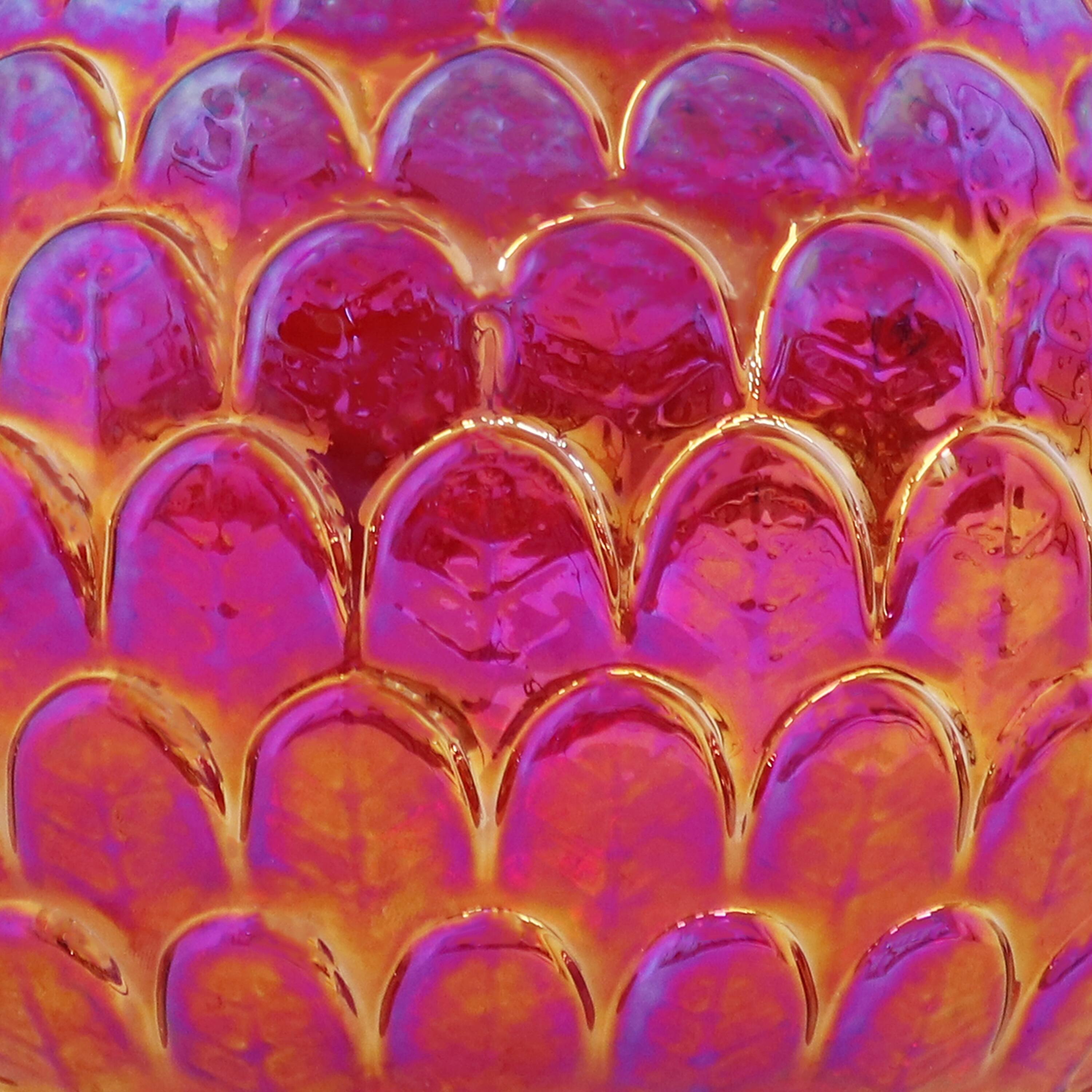 Alt View 5. Sunnydaze - Scalloped Outdoor Gazing Globe - 10 in - Red.