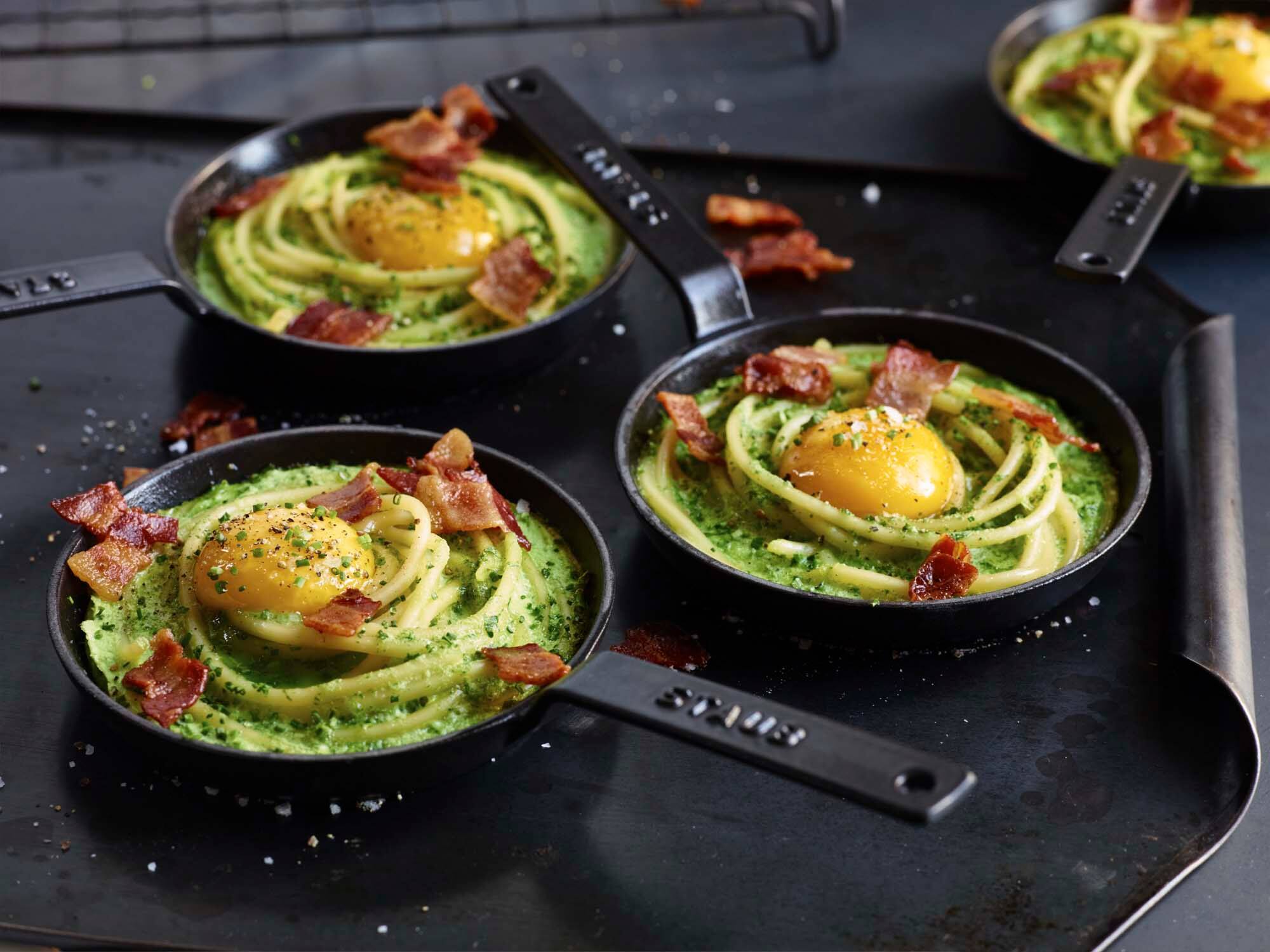 Alt View 2. Staub - Staub Cast Iron 4.75-inch Mini Frying Pan - Matte Black - Matte Black.