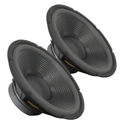 Front. 5 CORE - 5Core 12 Inch Car Woofer Audio Pair 600W Combined 4Ohm Deep Bass Replacement Sub Woofer Loud Speaker - Black.