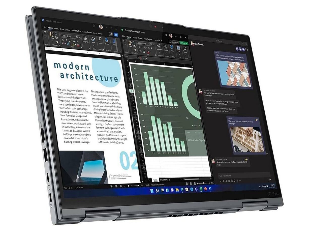 modern architecture

This style began to bloom in the 1930s and remained in the forefront until the late 1960s. Throughout that timeframe, the Modern style took shape, driving many specialized movements to form and function of a building. The use of space is one of the important qualifiers for the Modern style. Modernist, International, Brutalist, Formalist, Expressionist, and New Formalist, Google and many others. While it is the most recent architectural style in our history, it is one of the fastest to disappear as most buildings are considered too new to fall under historic building protection coverage.

Nature's building forms and organic structure. An architectural setting is the best complement for most streamlined presentation. Modernist buildings are undoubtedly the young to a Modernist building's yang.

02

---

Architecture Send

File Home Insert Draw Design Layout References Mailings Review View Help

Calibri (Body) 11

Page 1 of 1 244 Words

---

Contoso Sales Report

File Home Insert Draw Page Layout Formulas Data Review View Help

Calibri (Body) 11

Page 1 of 1 244 Words

---

Ron Thumers

---

Sales Projections

---

Contoso Sales