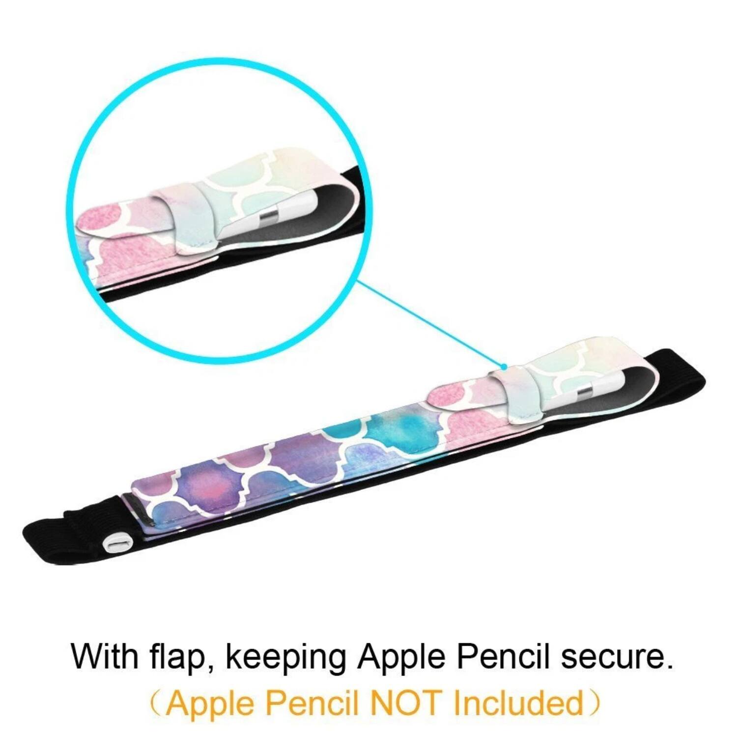 With flap, keeping Apple Pencil secure. (Apple Pencil NOT Included)
