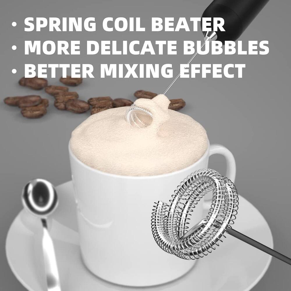 - SPRING COIL BEATER
- MORE DELICATE BUBBLES
- BETTER MIXING EFFECT
