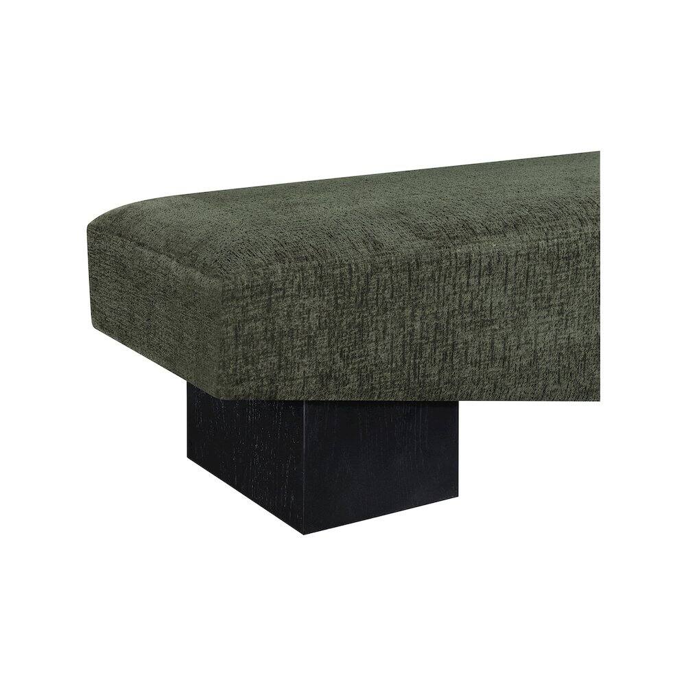 Alt View 4. Meridian Furniture - Alora Green Fabric Bench - Green.