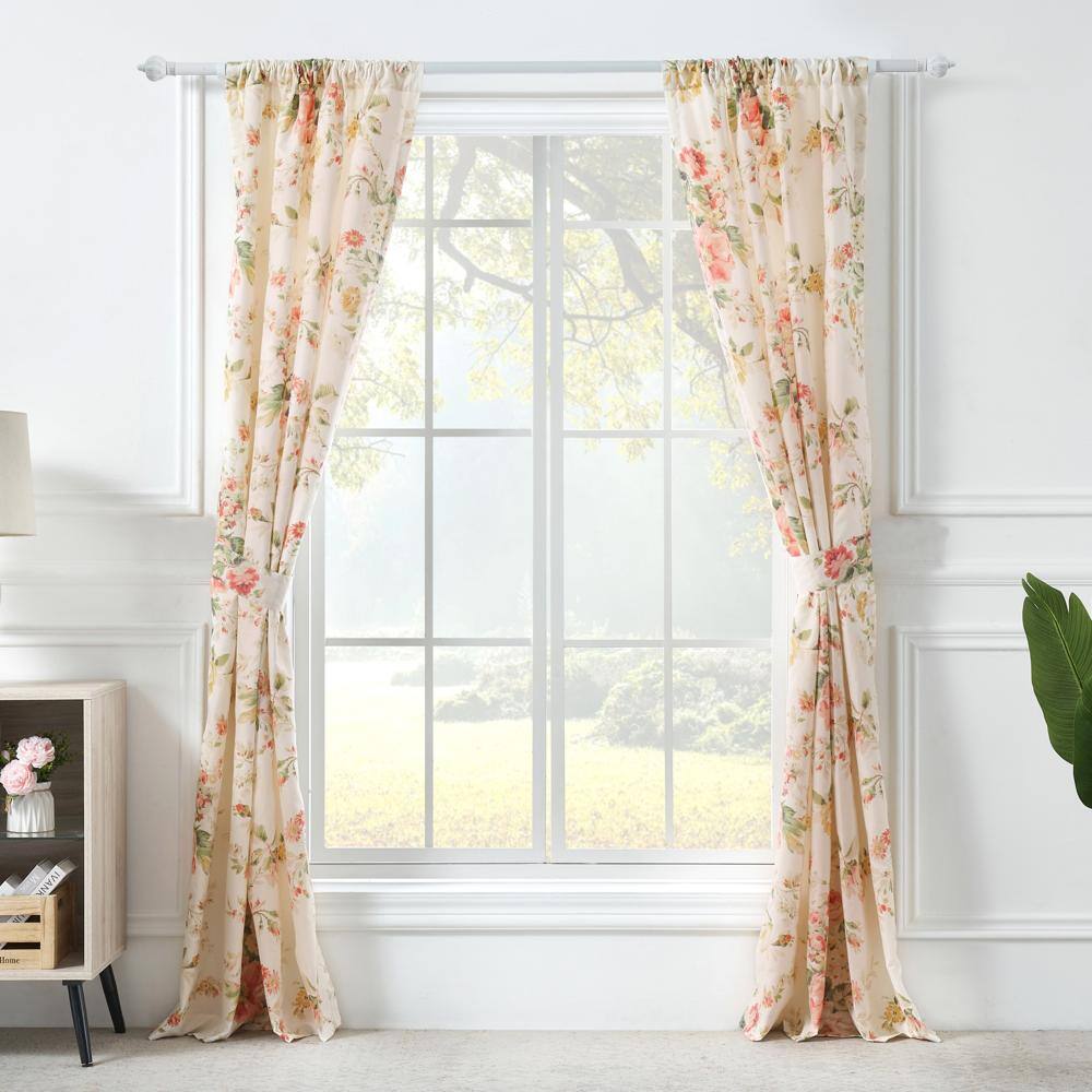 Left. Greenland Home Fashions - Greenland Home Fashions Grace Embrace Beauty  Modern Window Treatment Panel Pair Window Each Panel 42"x84" Buttercup - Buttercup.