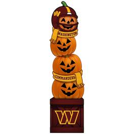 Fan Creations - Washington Commanders 31" Stacked Pumpkin Leaner - Multicolor