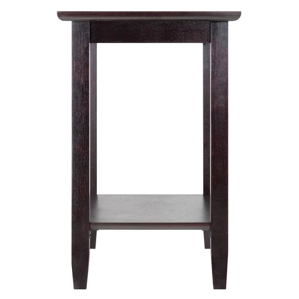 Left. FurniFact - Rectangular End Table - Espresso.