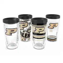 Tervis - Purdue Boilermakers Four-Pack 16oz. Classic Tumbler Set - Multicolor