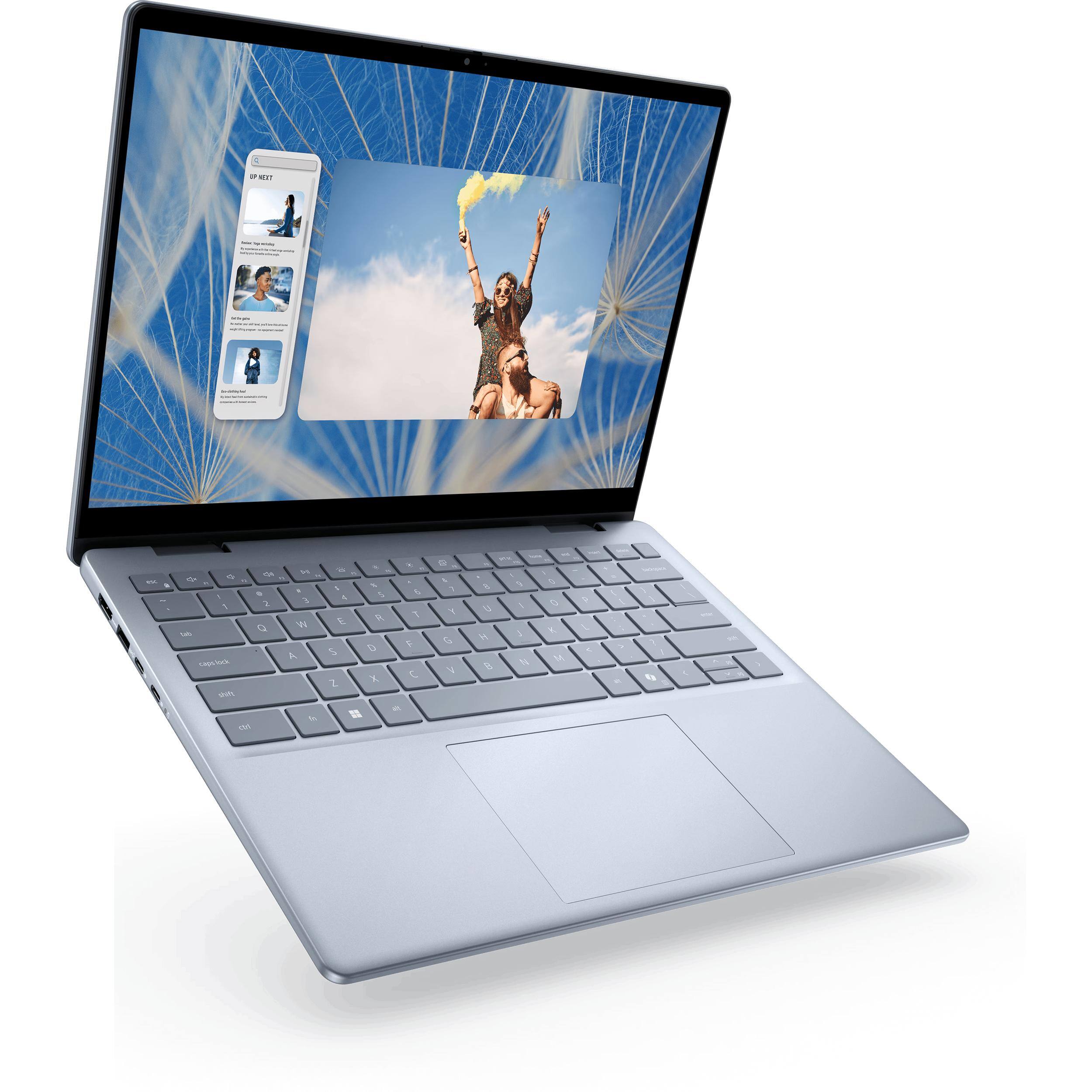 Alt View 4. Dell - Dell Inspiron 14" Touchscreen 2-in-1 Laptop,Intel 7-150U,32GB RAM,1TB SSD,Backlit Keyboard,Win 11 Pro,Ice Blue - Ice Blue.