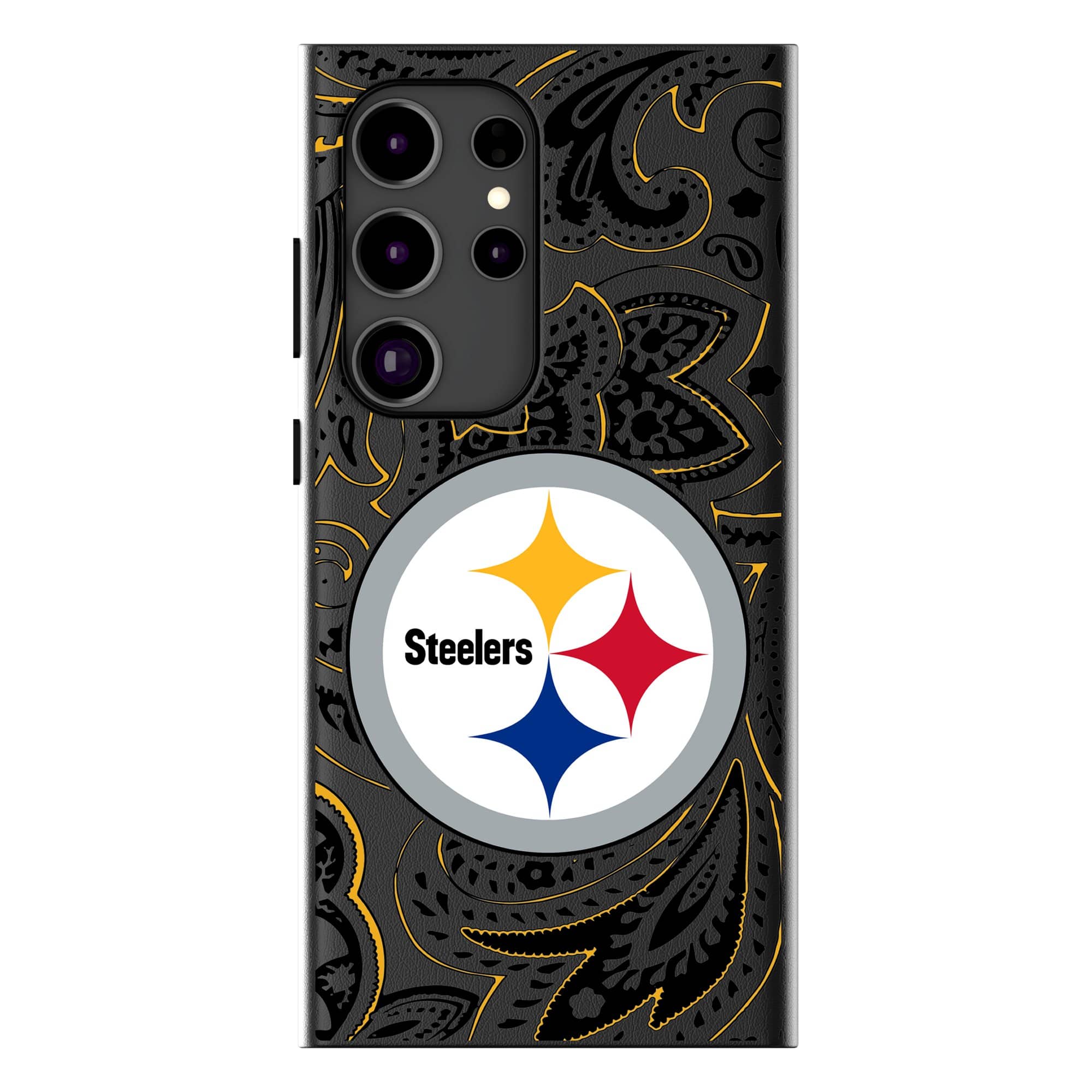 Keyscaper - NFL - Pittsburgh Steelers Paisley Galaxy Magnetic Bump Case - S24 - Black price history on PriceWatchPro