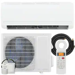 Homcom - BTU Mini Split Air Conditioner, 22 SEER2 115V Inverter AC Unit Cools up to 750 Sq.Ft - White