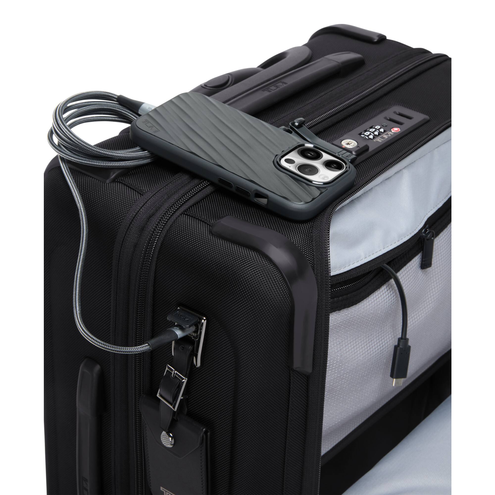 Alt View 6. TUMI - Alpha Large  Dual Access 22" Expandable Spinner Carry-On Suitcase - Black.